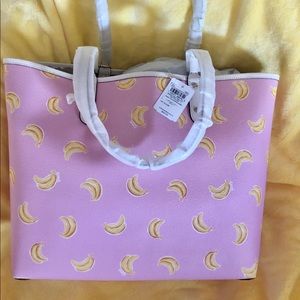 Coach Versible Banana/ Wine tote